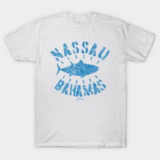 Nassau, Bahamas, Bluefin Tuna (Distressed) T-Shirt